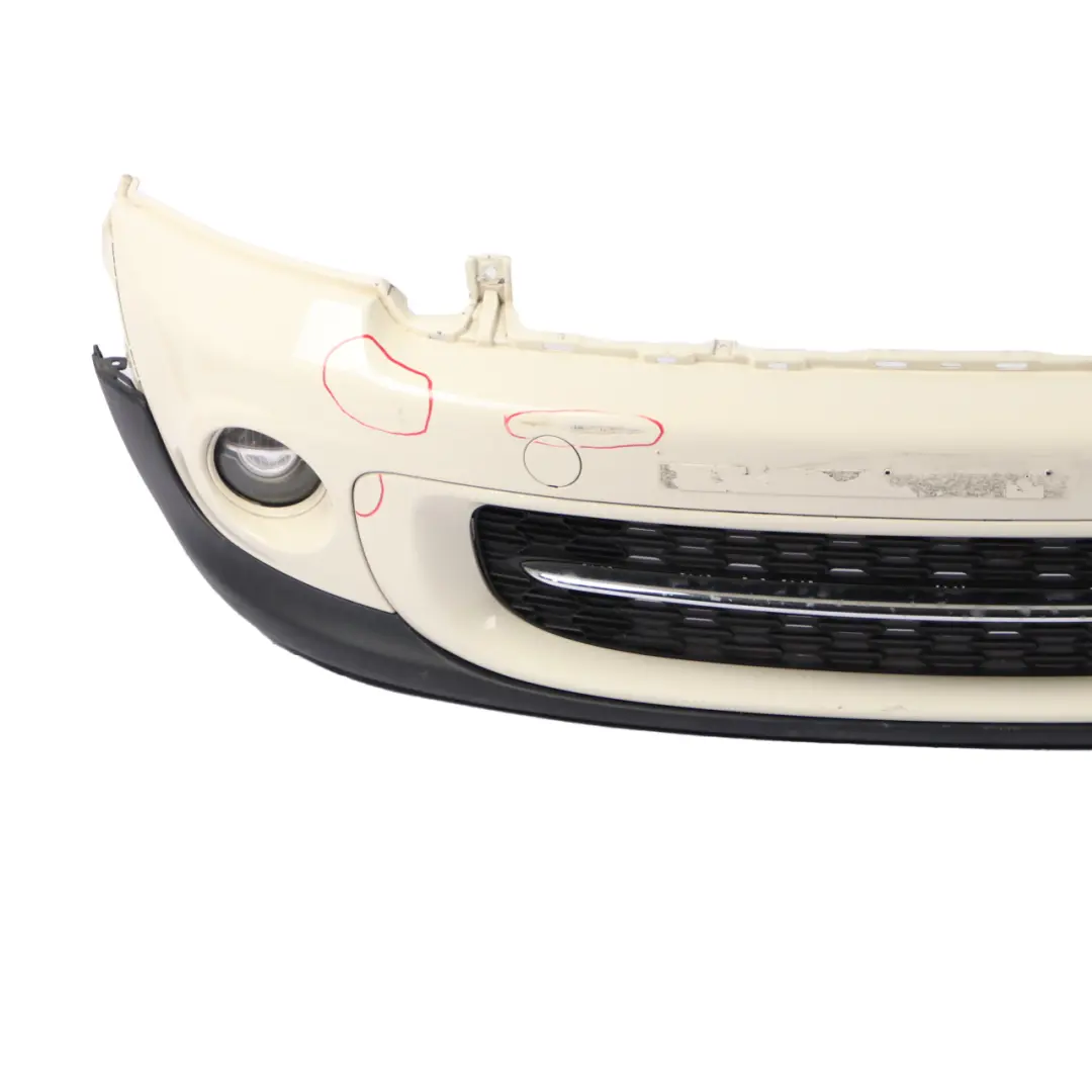  Front Bumper Mini R55 R56 LCI Complete Trim Panel Pepper White - 850 - SKU 7268746-PW - Part number 7268746