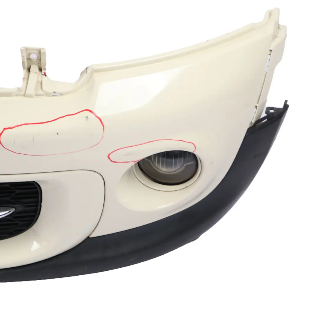  Front Bumper Mini R55 R56 LCI Complete Trim Panel Pepper White - 850 - SKU 7268746-PW - Part number 7268746