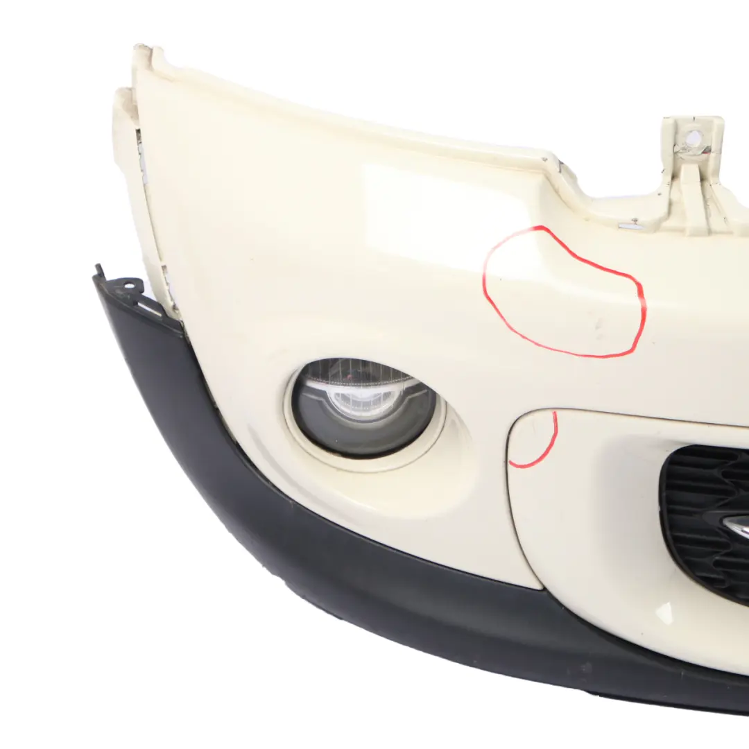 Front Bumper Mini R55 R56 LCI Complete Trim Panel Pepper White - 850 to with Part number 7268746 Front Bumper Mini R55 R56 LCI Complete Trim Panel Pepper White - 850 - SKU 7268746-PW - Part number 7268746