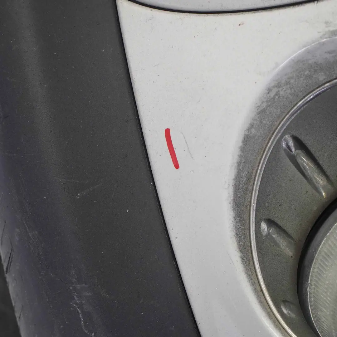  Front Bumper Mini R55 R56 LCI Complete Trim Panel White Silver Metallic - A62 - SKU 7268746-WS - Part number 7268746