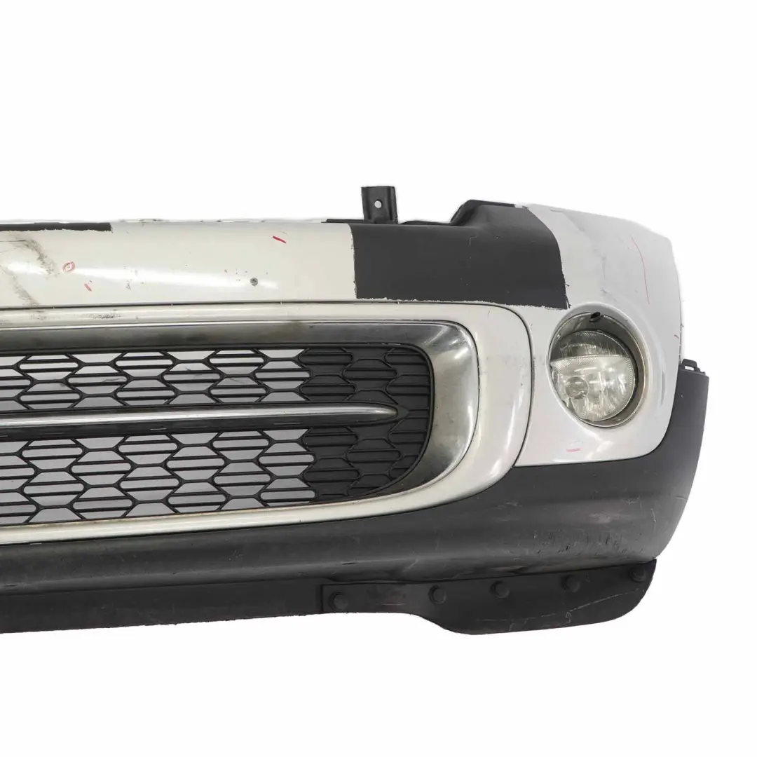  Front Bumper Mini R55 R56 LCI Complete Trim Panel White Silver Metallic - A62 - SKU 7268746-WS - Part number 7268746