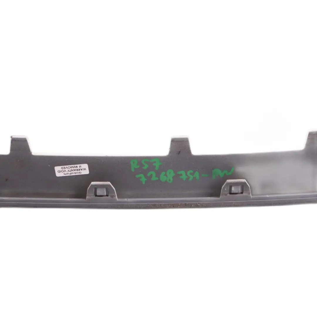 Front Bumper Trim Mini R56 R57 LCI Grille Panel Cover Pepper White 850 to with Part number 7268751 Front Bumper Trim Mini R56 R57 LCI Grille Panel Cover Pepper White 850 - SKU 7268751-PW - Part number 7268751