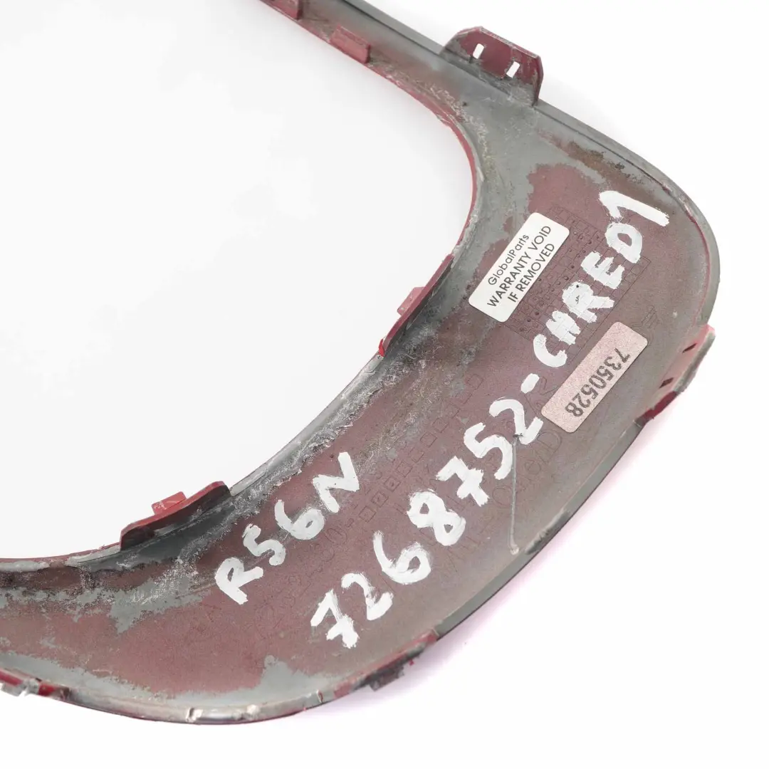 Moldura De entrada De aire para parachoques Mini R56 R57 LCI Rojo Chili - 851 para con número de pieza 7268752 Moldura De entrada De aire para parachoques Mini R56 R57 LCI Rojo Chili - 851 - SKU 7268752-CHRED1 - Número de pieza 7268752