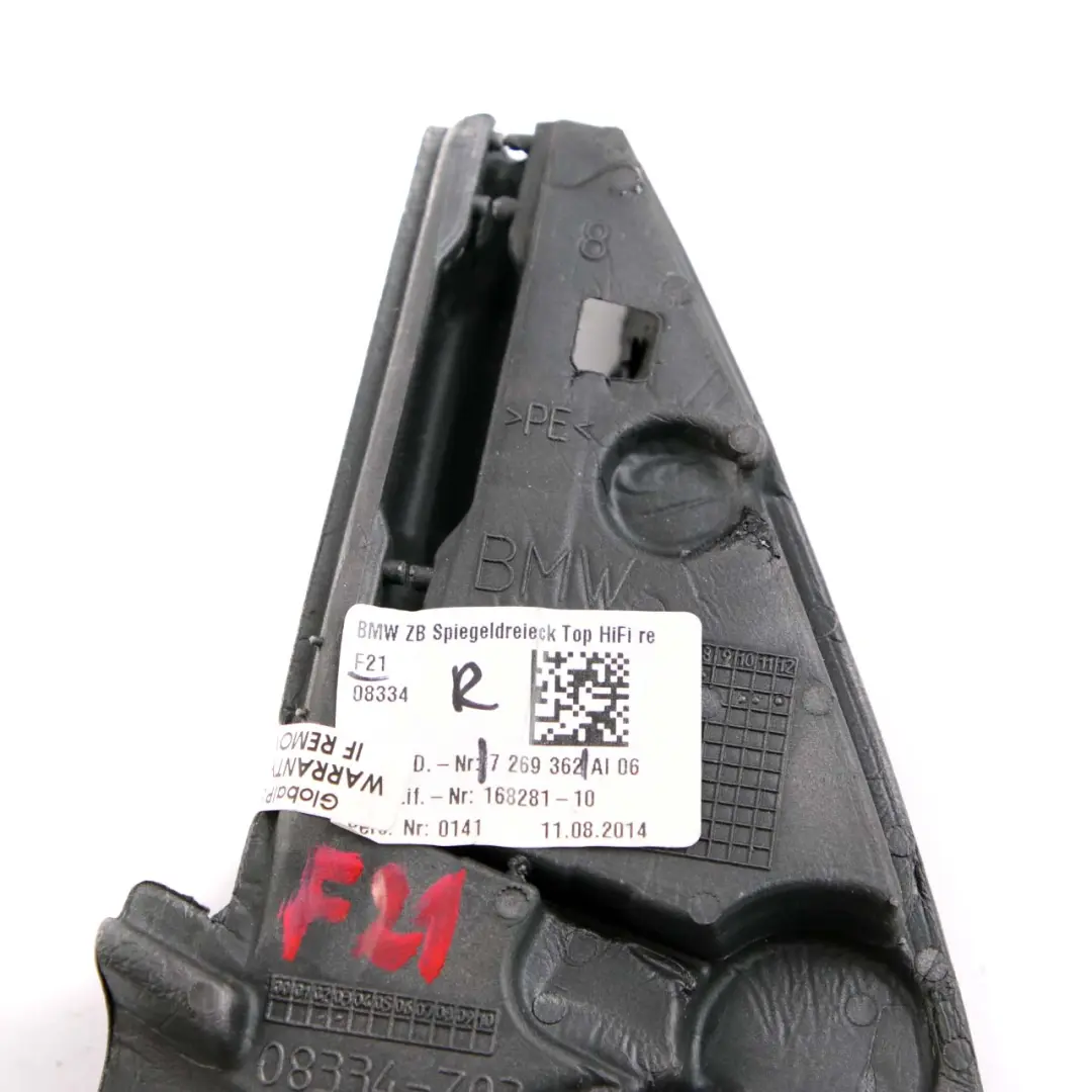 Junta Esquina Moldura Interior Derecha Junta para BMW F21 F22 F23 con número de pieza 7269362 BMW F21 F22 F23 Junta Esquina Moldura Interior Derecha Junta - SKU 7269362 - Número de pieza 7269362