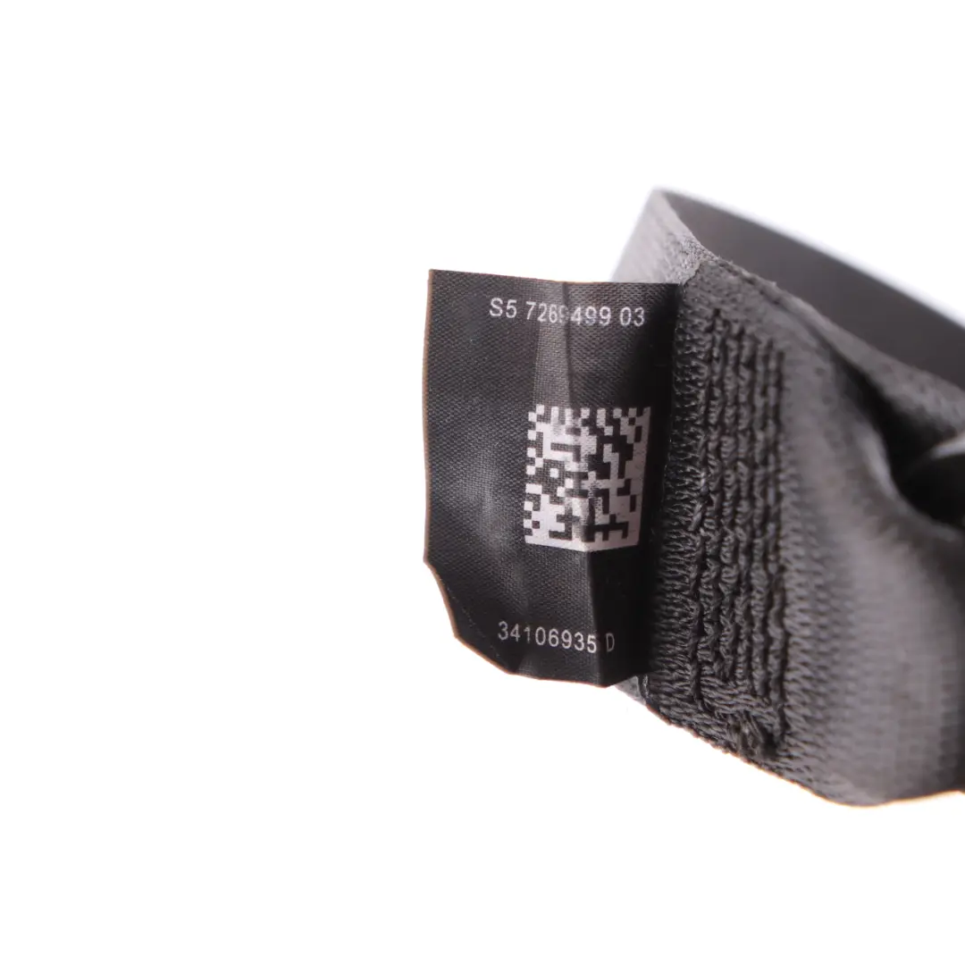 Seat Belt BMW F01 F02 Upper Rear Centre Middle Black - SKU 7269499 - Part number 7269499
