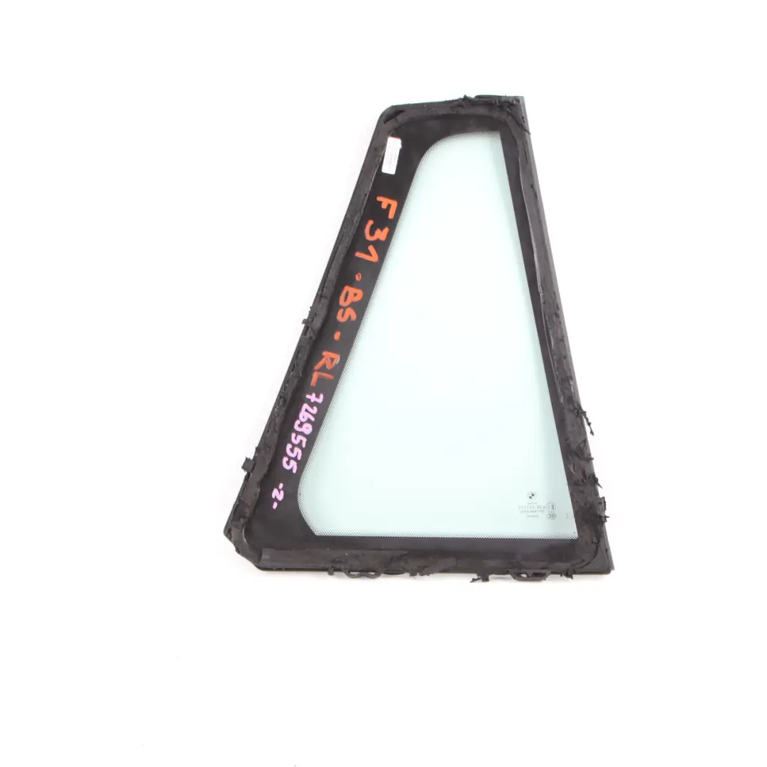 BMW F31 Touring Window Glass Triangle Rear Left N/S Door Side AS2 - SKU 7269555 - Part number 7269555
