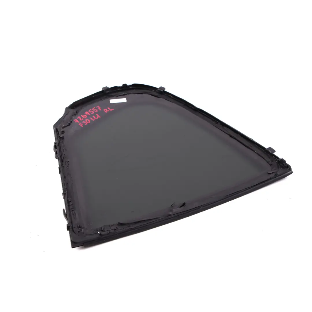 BMW F30 Door Fixed Side Window Glass Pane Black SSG Rear Left N/S AS3 - SKU 7269557 - Part number 7269557