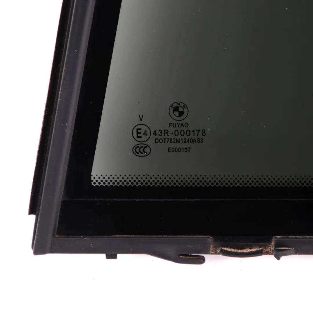 BMW F30 Puerta Ventana Lateral Fija Cristal Pane Negro SSG Trasero Izquierdo AS3 - SKU 7269557 - Número de pieza 7269557