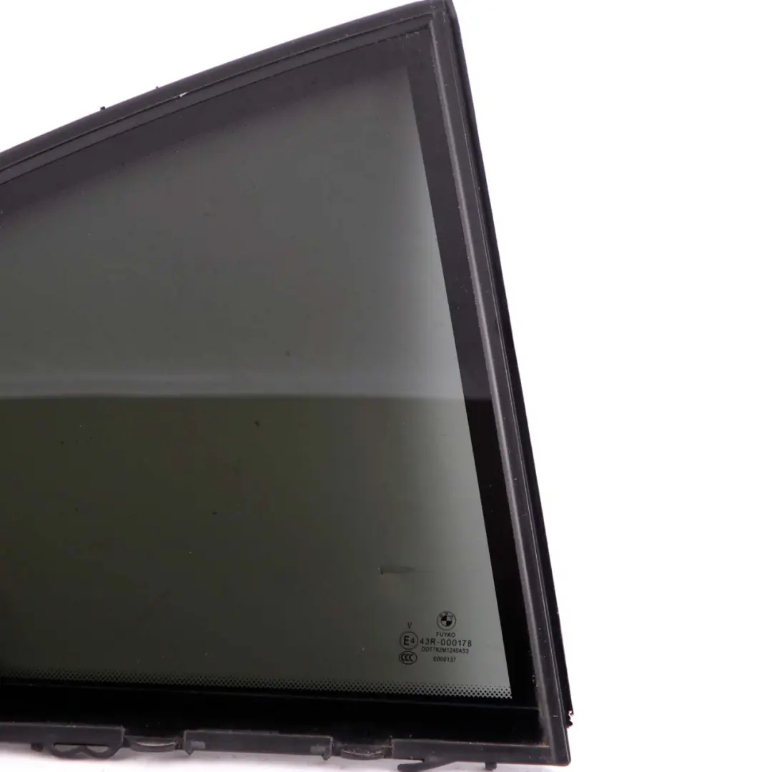 Door Fixed Side Window Glass Panel Black SSG Rear Right O/S AS3 to BMW F30 with Part number 7269558 BMW F30 Door Fixed Side Window Glass Panel Black SSG Rear Right O/S AS3 - SKU 7269558 - Part number 7269558