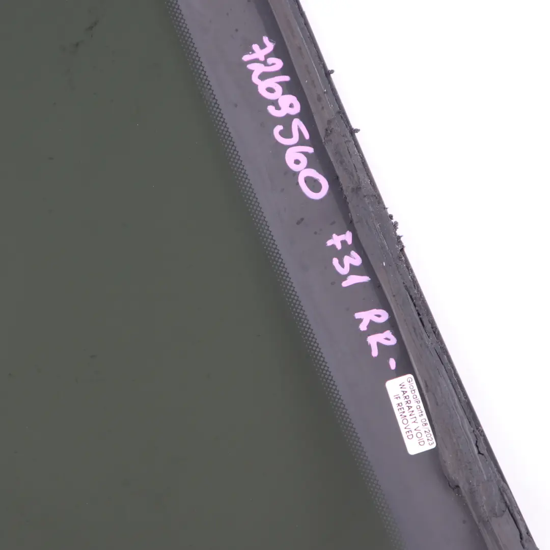 Window Glass Door Triangle AS3 Tinted Right O/S to BMW F31 Touring Rear with Part number 7269560 BMW F31 Touring Rear Window Glass Door Triangle AS3 Tinted Right O/S - SKU 7269560 - Part number 7269560