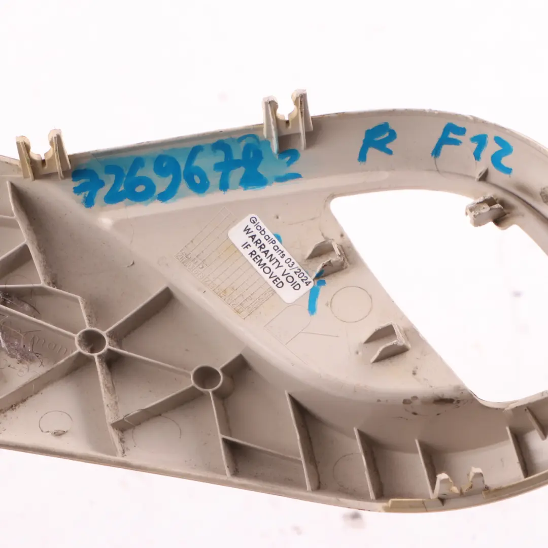 BMW F12 F13 Osłona Oparcia Prawa Przednia Zewnętrzna Elfenbeinweiss - SKU 7269678 - Numer Części 7269678