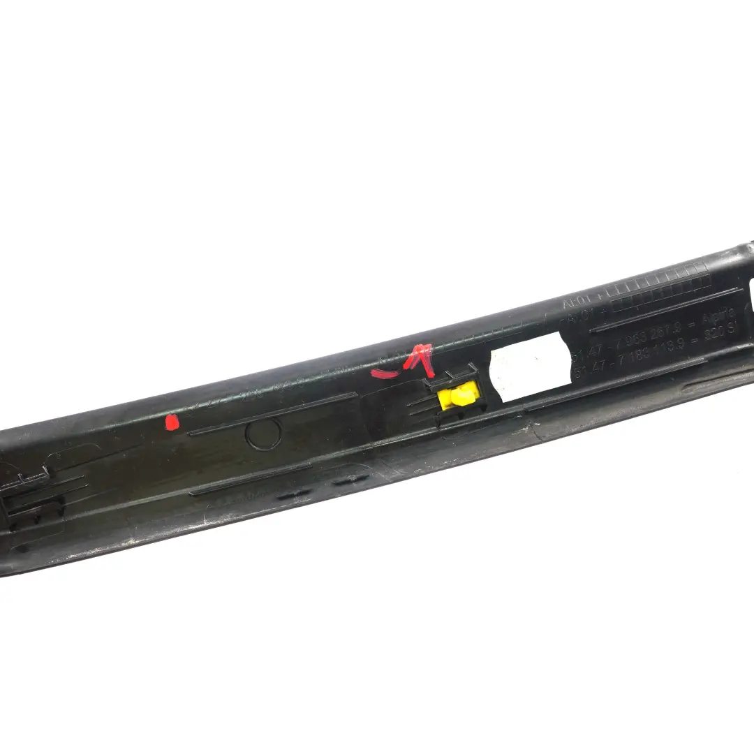 Entrance Trim Cover Strip Edition Rear Left Door N/S to BMW E90 E91 LCI with Part number 7269783 BMW E90 E91 LCI Entrance Trim Cover Strip Edition Rear Left Door N/S - SKU 7269783-1 - Part number 7269783