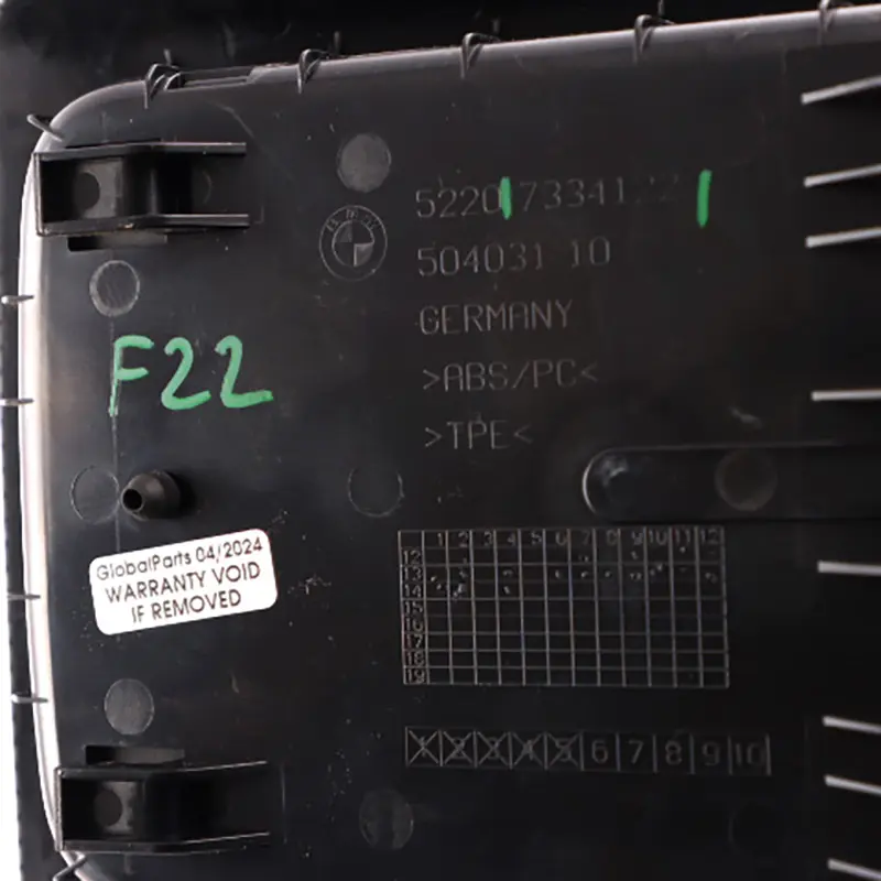 Storage Tray BMW F21 F22 F32 LCI Rear Seat Insert Trim Compartment 7334122 to with Part number 7269925 Storage Tray BMW F21 F22 F32 LCI Rear Seat Insert Trim Compartment 7334122 - SKU 7269925 - Part number 7269925