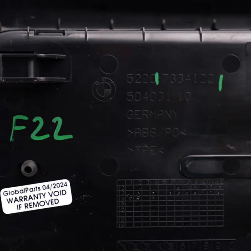 BMW F21 F22 F32 LCI Schowek Tylnego Siedzenia 7334122 - SKU 7269925 - Numer Części 7269925