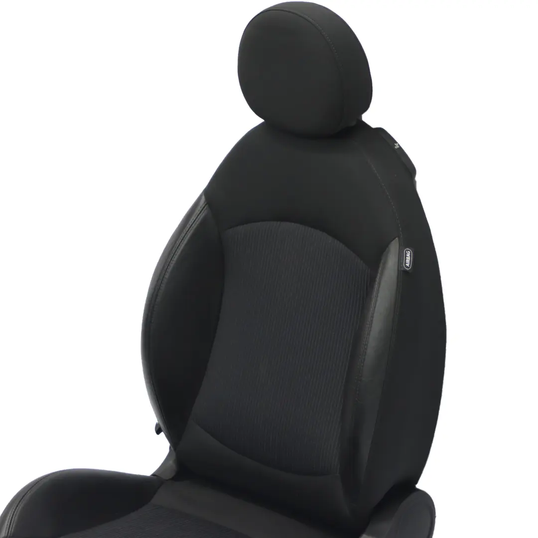 Fotel Sport Przedni Lewy Skóra Tkanina Carbon Black do Mini R55 R56 o numerze 7270195 Mini R55 R56 Fotel Sport Przedni Lewy Skóra Tkanina Carbon Black - SKU 7270195-2 - Numer Części 7270195