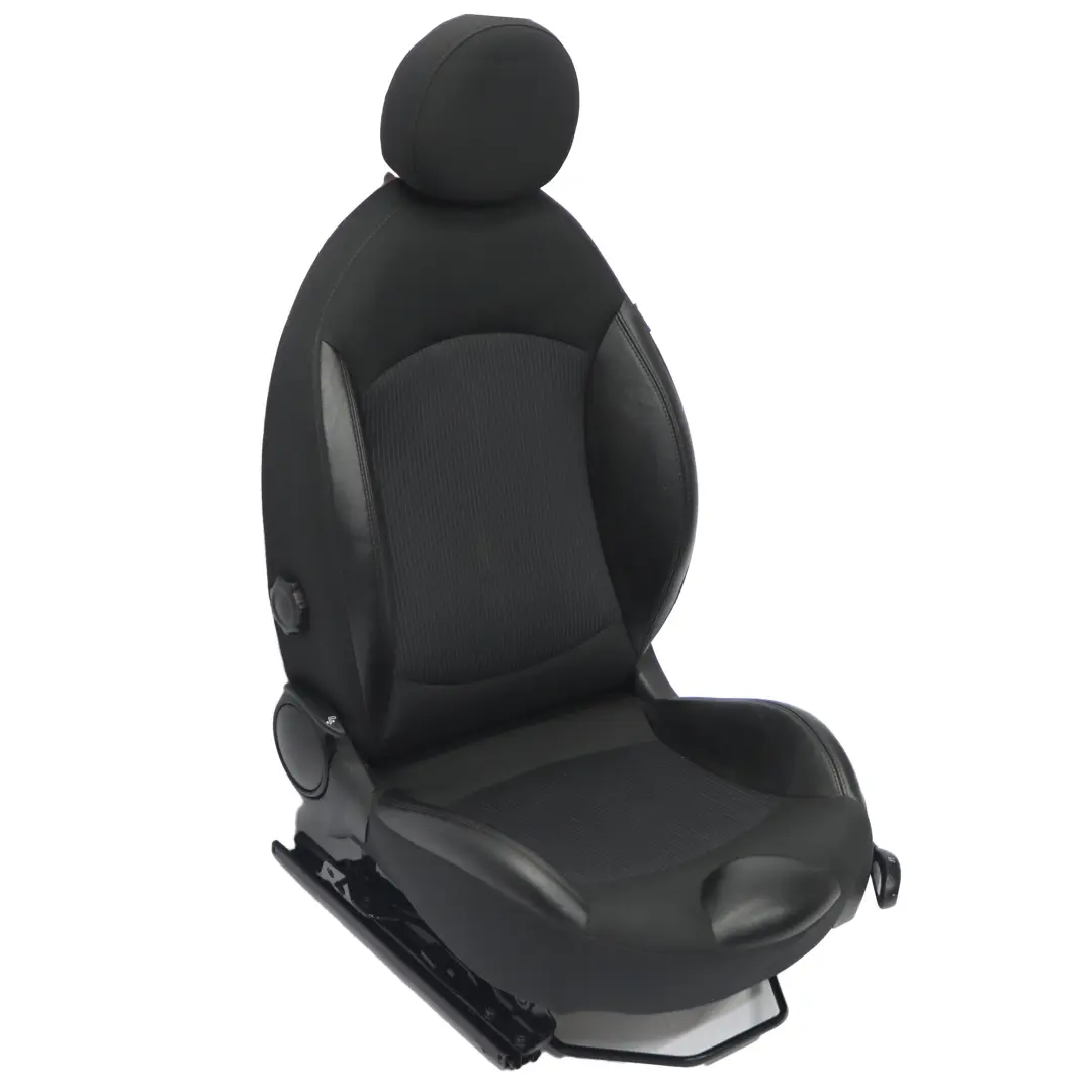Asiento Delantero Izquierdo Tela Deportiva Cuero Carbono Negro para Mini R55 R56 con número de pieza 7270195 Mini R55 R56 Asiento Delantero Izquierdo Tela Deportiva Cuero Carbono Negro - SKU 7270195-2 - Número de pieza 7270195