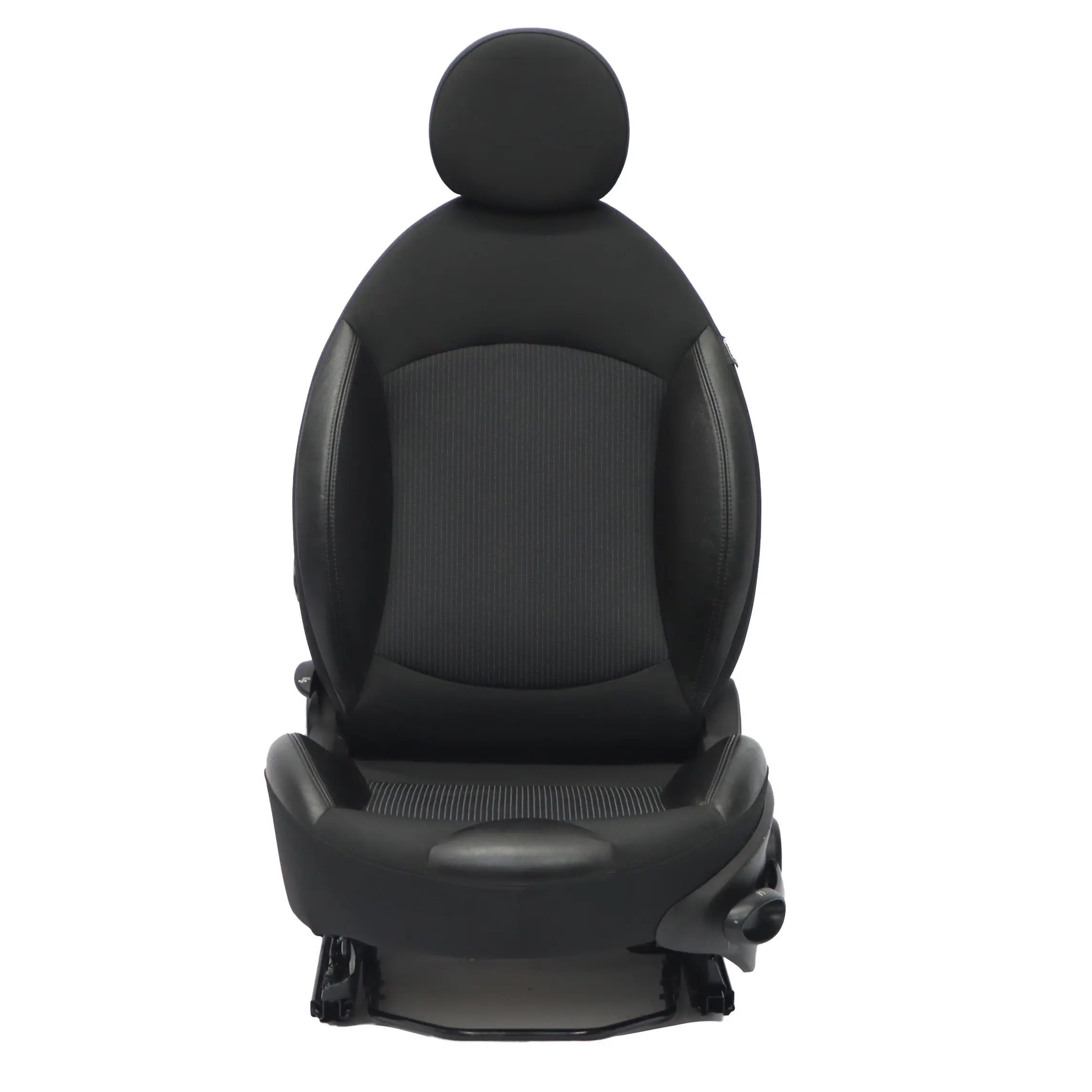 Mini R55 R56 Asiento Delantero Izquierdo Tela Deportiva Cuero Carbono Negro