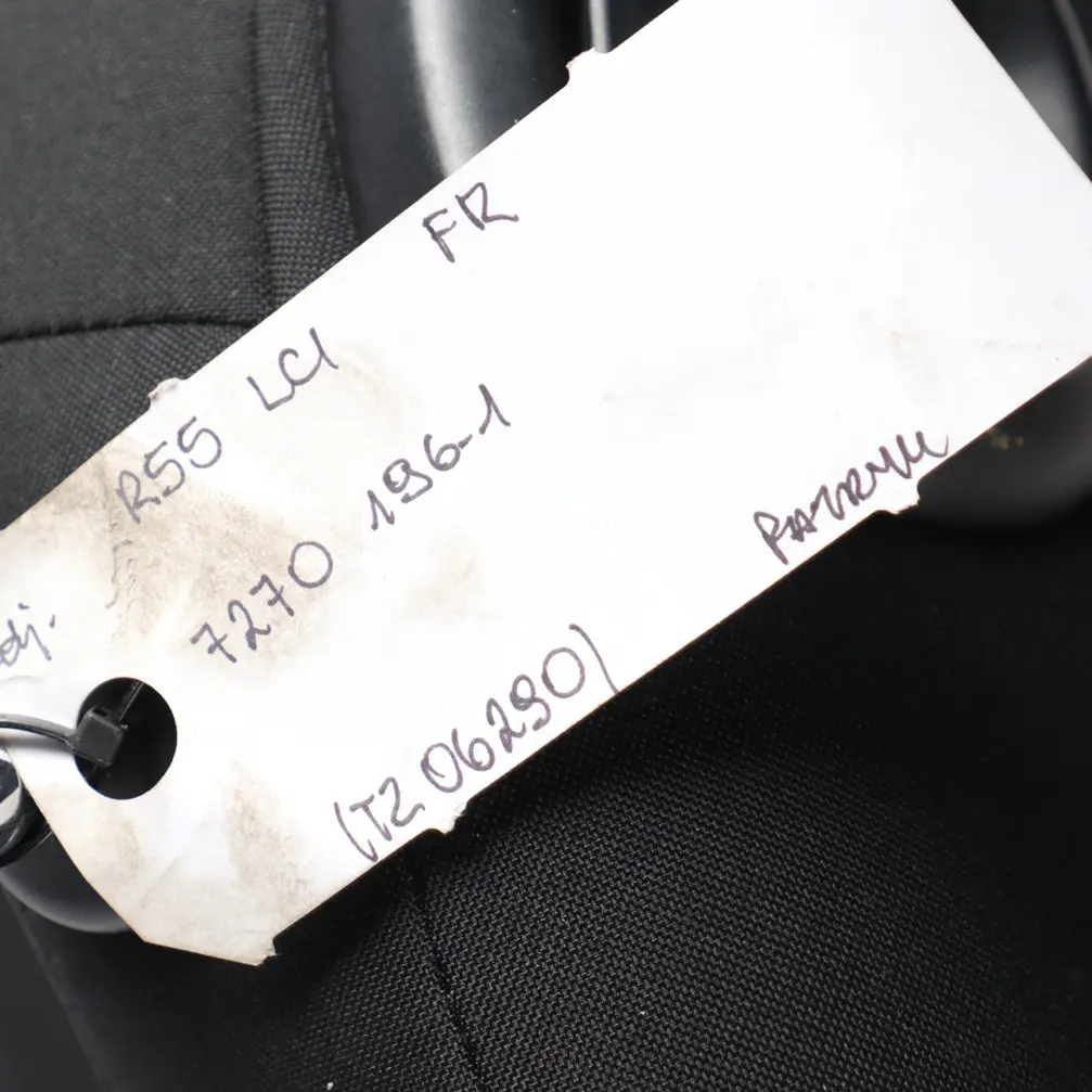 Fotel Sport Prawy Przód Pół Skóra do Mini R56 LCI o numerze 7270196 Mini R56 LCI Fotel Sport Prawy Przód Pół Skóra - SKU 7270196-1 - Numer Części 7270196