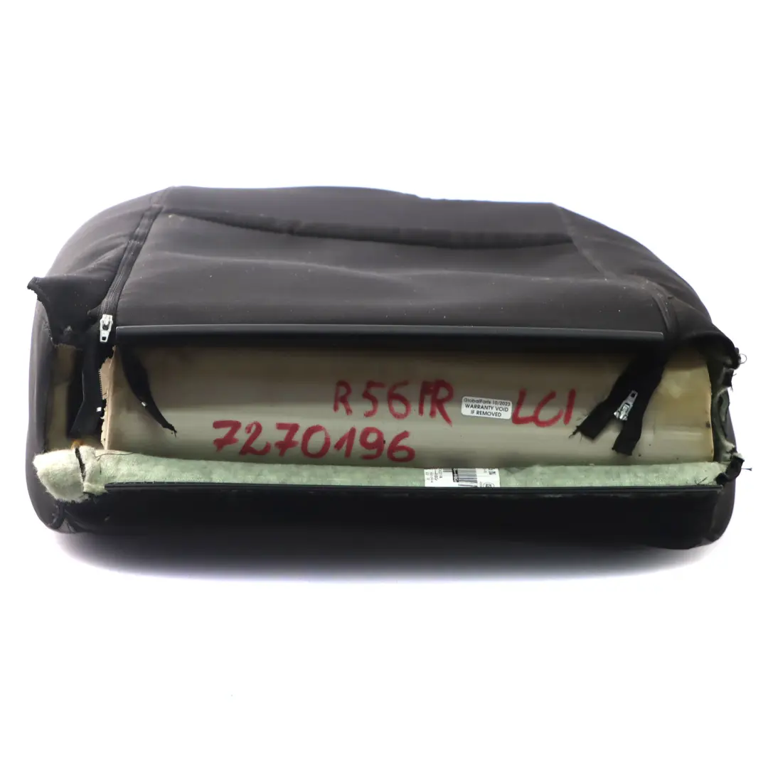  Schienale Mini R55 R56 Anteriore Destro Sport Mezza Pelle Tessuto Nero - SKU 7270196 - Numero di parte 7270196