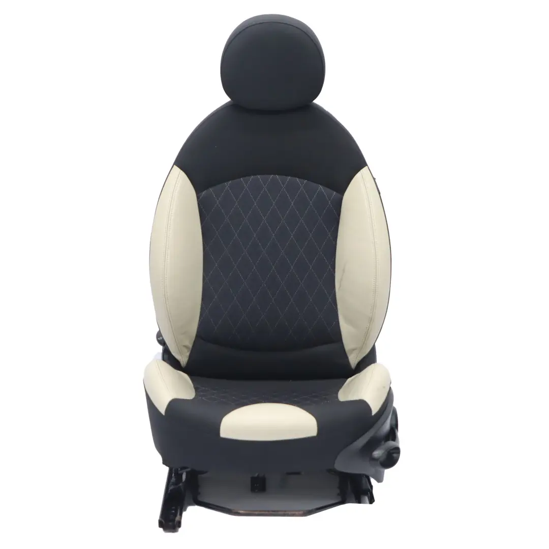 MINI Cooper R56 LCI Sport Polar Beige Cloth Leather Front Left N/S Seat Heated - SKU 7270203 - Part number 7270203