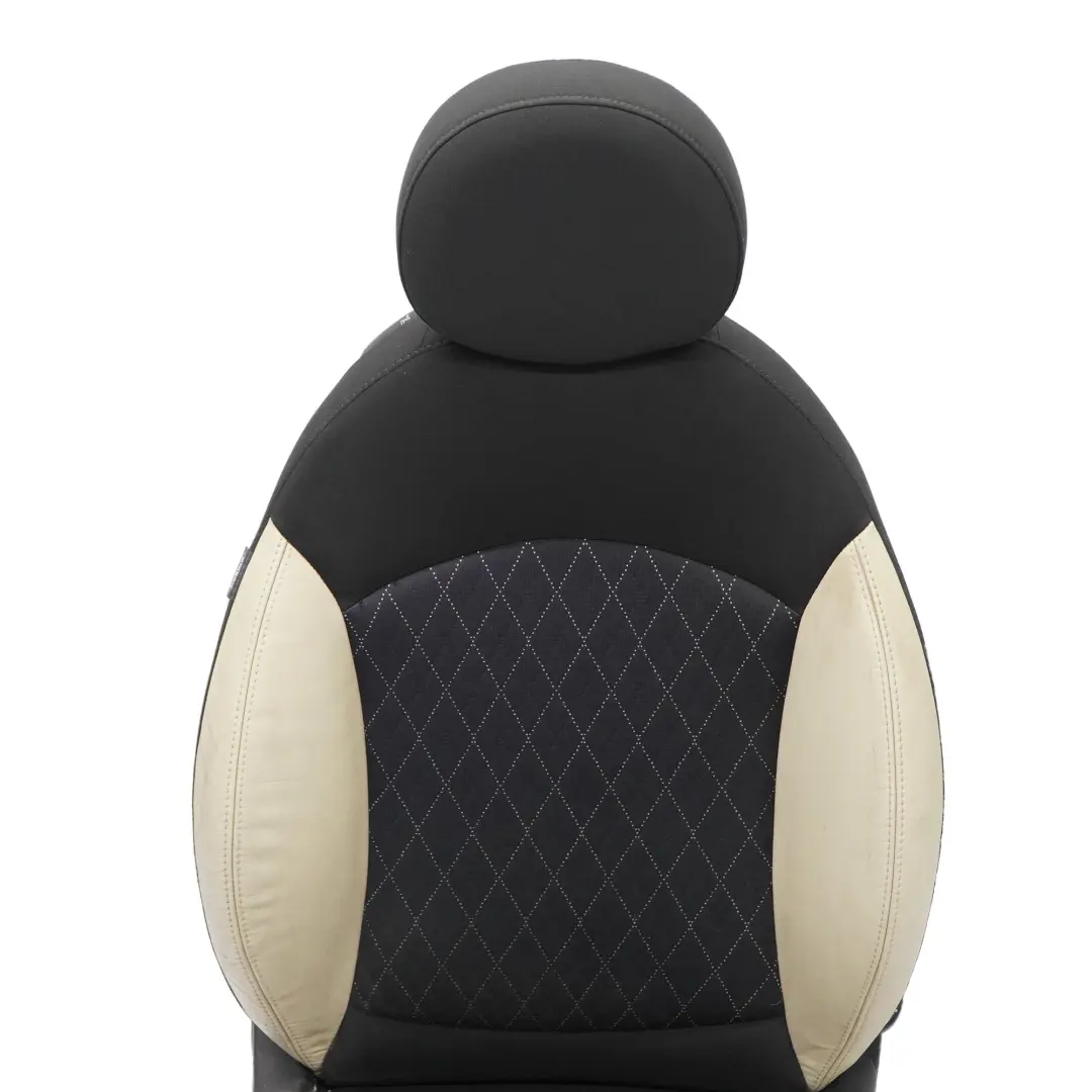 MINI Cooper R56 LCI Sport Polar Beige Cloth Leather Front Right O/S Seat Heated - SKU 7270204 - Part number 7270204