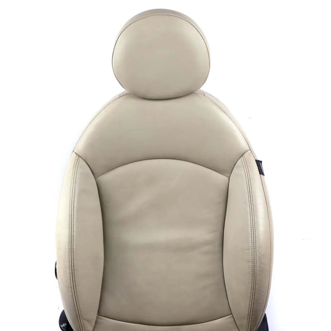 Heated Front Left N/S Sport Seat Leather Polar Beige to Mini Cooper R55 R56 LCI with Part number 7270205 Mini Cooper R55 R56 LCI Heated Front Left N/S Sport Seat Leather Polar Beige - SKU 7270205 - Part number 7270205