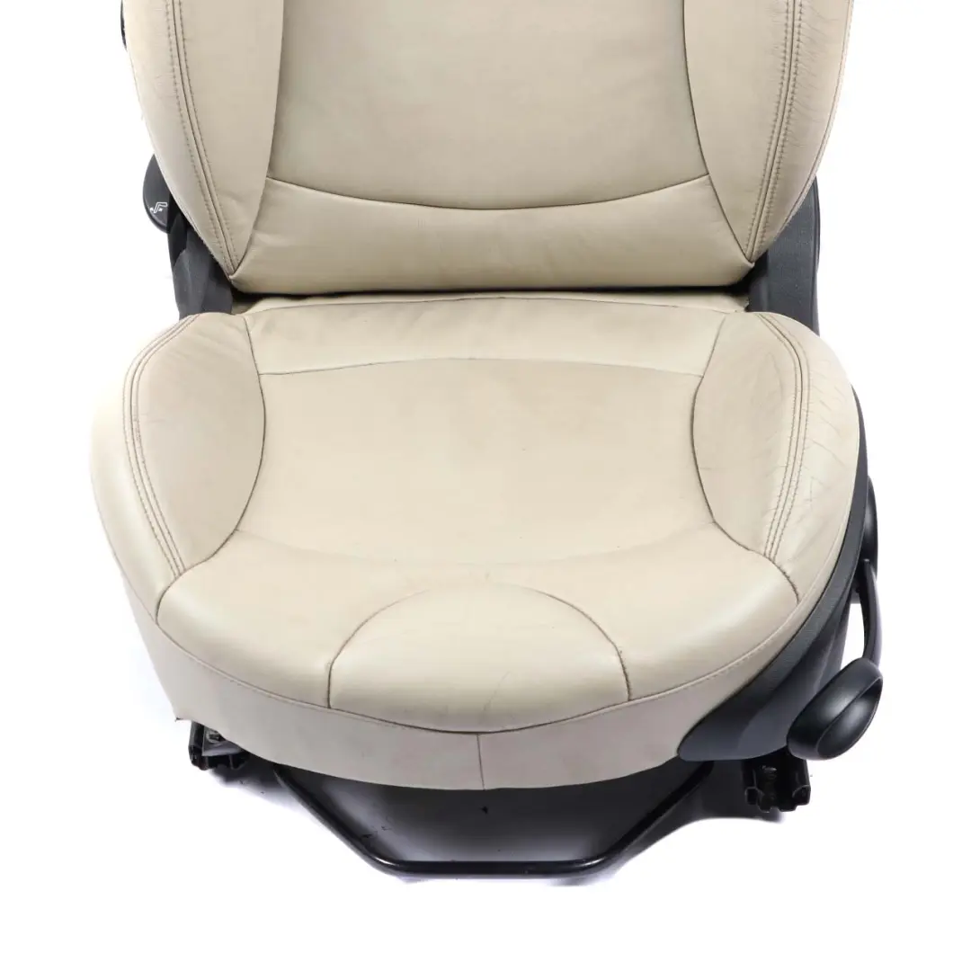 Heated Front Left N/S Sport Seat Leather Polar Beige to Mini Cooper R55 R56 LCI with Part number 7270205 Mini Cooper R55 R56 LCI Heated Front Left N/S Sport Seat Leather Polar Beige - SKU 7270205 - Part number 7270205
