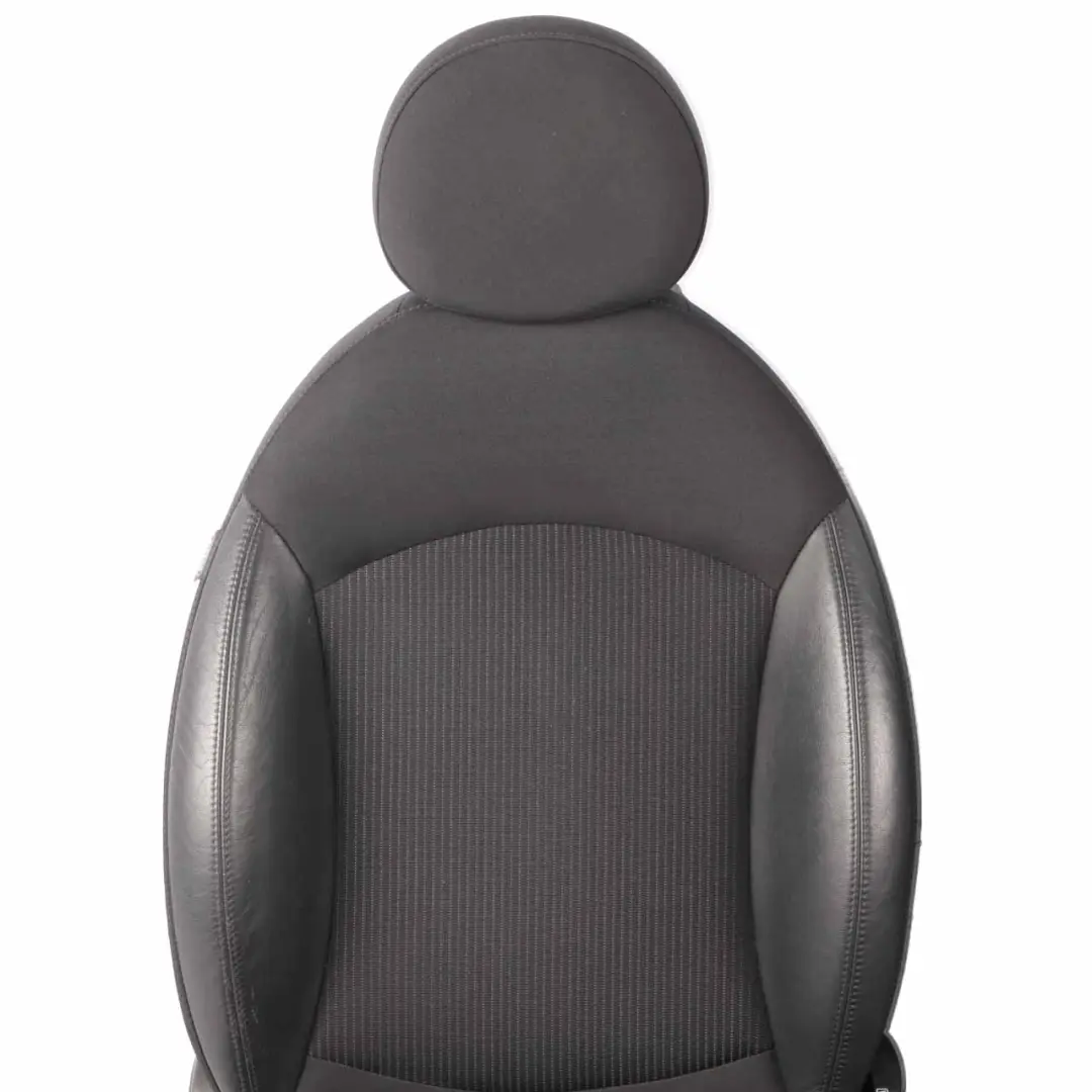 Seats Mini R56 R57 LCI Front Heated Sport Black Leather Cloth Interior Seat Set to with Part number 7270270 Seats Mini R56 R57 LCI Front Heated Sport Black Leather Cloth Interior Seat Set - SKU 7270270-2 - Part number 7270270