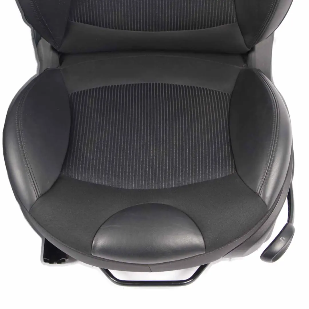 Seats Mini R56 R57 LCI Front Heated Sport Black Leather Cloth Interior Seat Set to with Part number 7270270 Seats Mini R56 R57 LCI Front Heated Sport Black Leather Cloth Interior Seat Set - SKU 7270270-2 - Part number 7270270