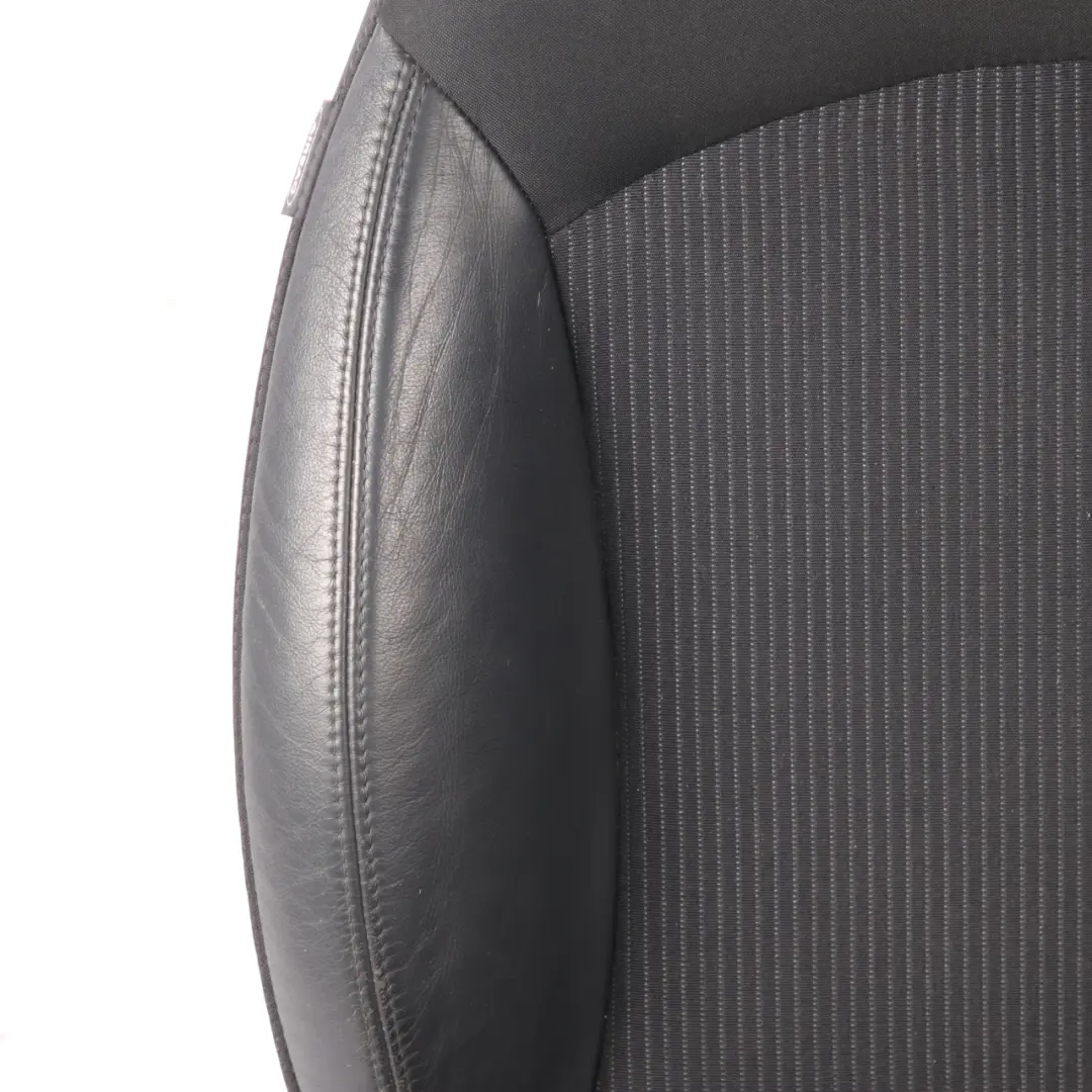 Seats Mini R56 R57 LCI Front Heated Sport Black Leather Cloth Interior Seat Set to with Part number 7270270 Seats Mini R56 R57 LCI Front Heated Sport Black Leather Cloth Interior Seat Set - SKU 7270270-2 - Part number 7270270
