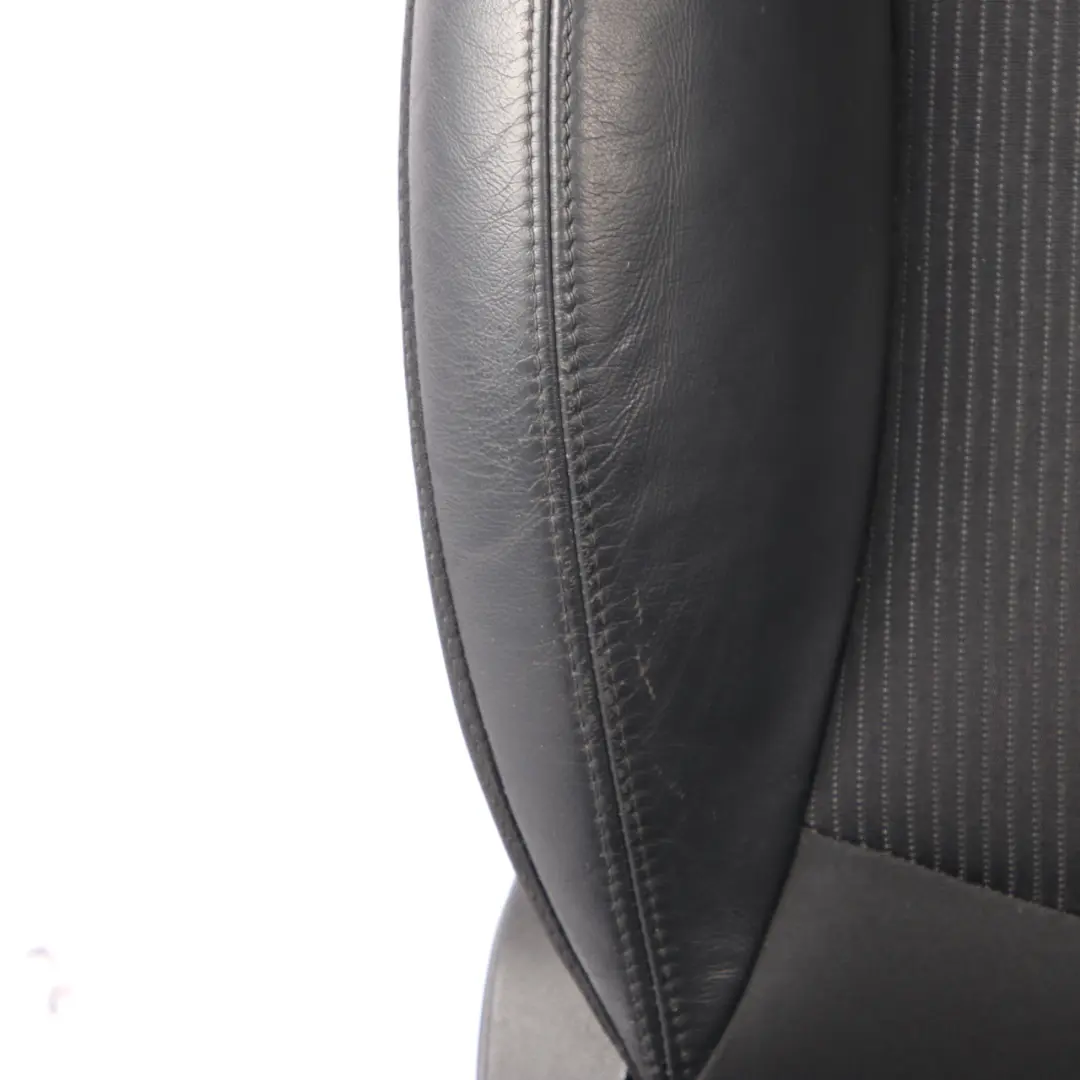 Seats Mini R56 R57 LCI Front Heated Sport Black Leather Cloth Interior Seat Set to with Part number 7270270 Seats Mini R56 R57 LCI Front Heated Sport Black Leather Cloth Interior Seat Set - SKU 7270270-2 - Part number 7270270