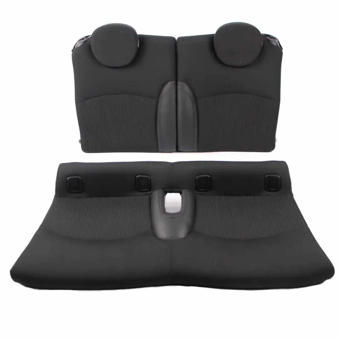  Seats Mini R57 LCI Cabrio Heated Sport Black Leather Cloth Interior Seat Set - SKU 7270270-3 - Part number 7270270