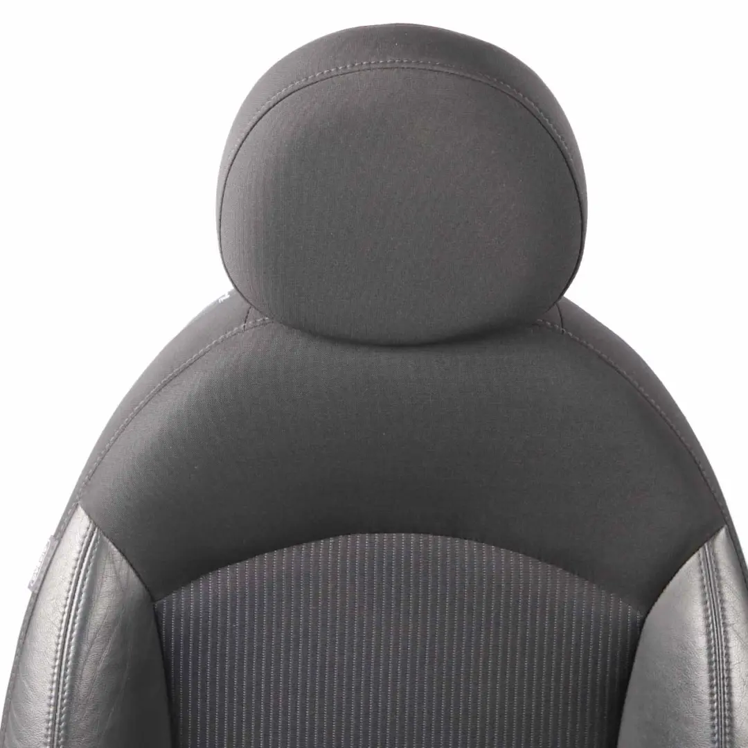  Seats Mini R57 LCI Cabrio Heated Sport Black Leather Cloth Interior Seat Set - SKU 7270270-3 - Part number 7270270