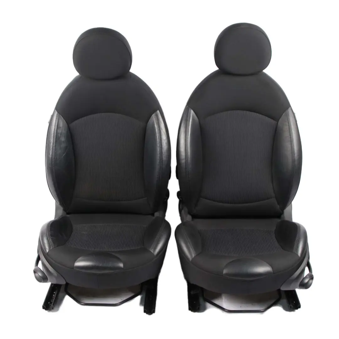  Seats Mini Clubman R55 LCI Cooper Sport Black Leather / Cloth Interior Seat Set - SKU 7270270 - Part number 7270270