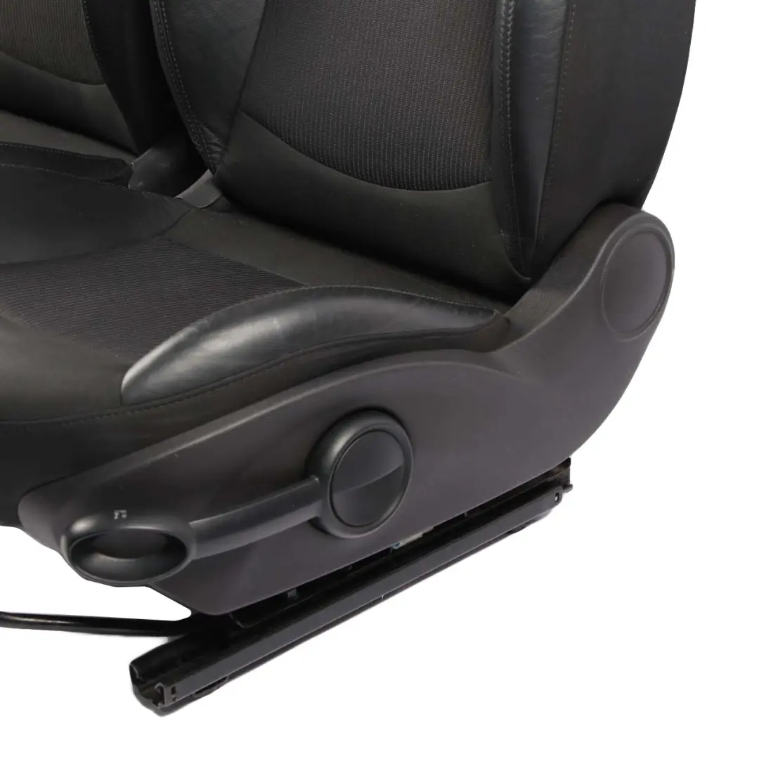 Seats Mini Clubman R55 LCI Cooper Sport Black Leather / Cloth Interior Seat Set to with Part number 7270270 Seats Mini Clubman R55 LCI Cooper Sport Black Leather / Cloth Interior Seat Set - SKU 7270270 - Part number 7270270