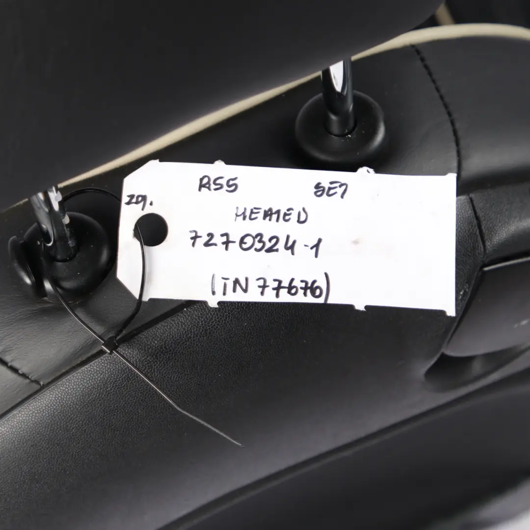  Leather Seats Mini R55 Cooper One Sports Heated Black Full Lounge Interior - SKU R55-SEATS-SPORT-LEATHER-SET-T9E1 - Part number 7270324