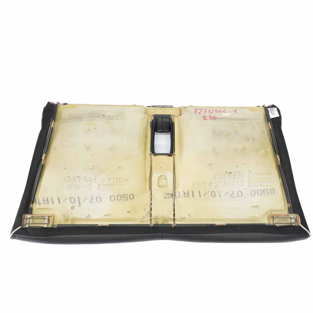 Rear Seat Bench Mini R55 R56 R57 Rear Seat Sofa Couch Leather Carbon Black - SKU 7270366-1 - Part number 7270366