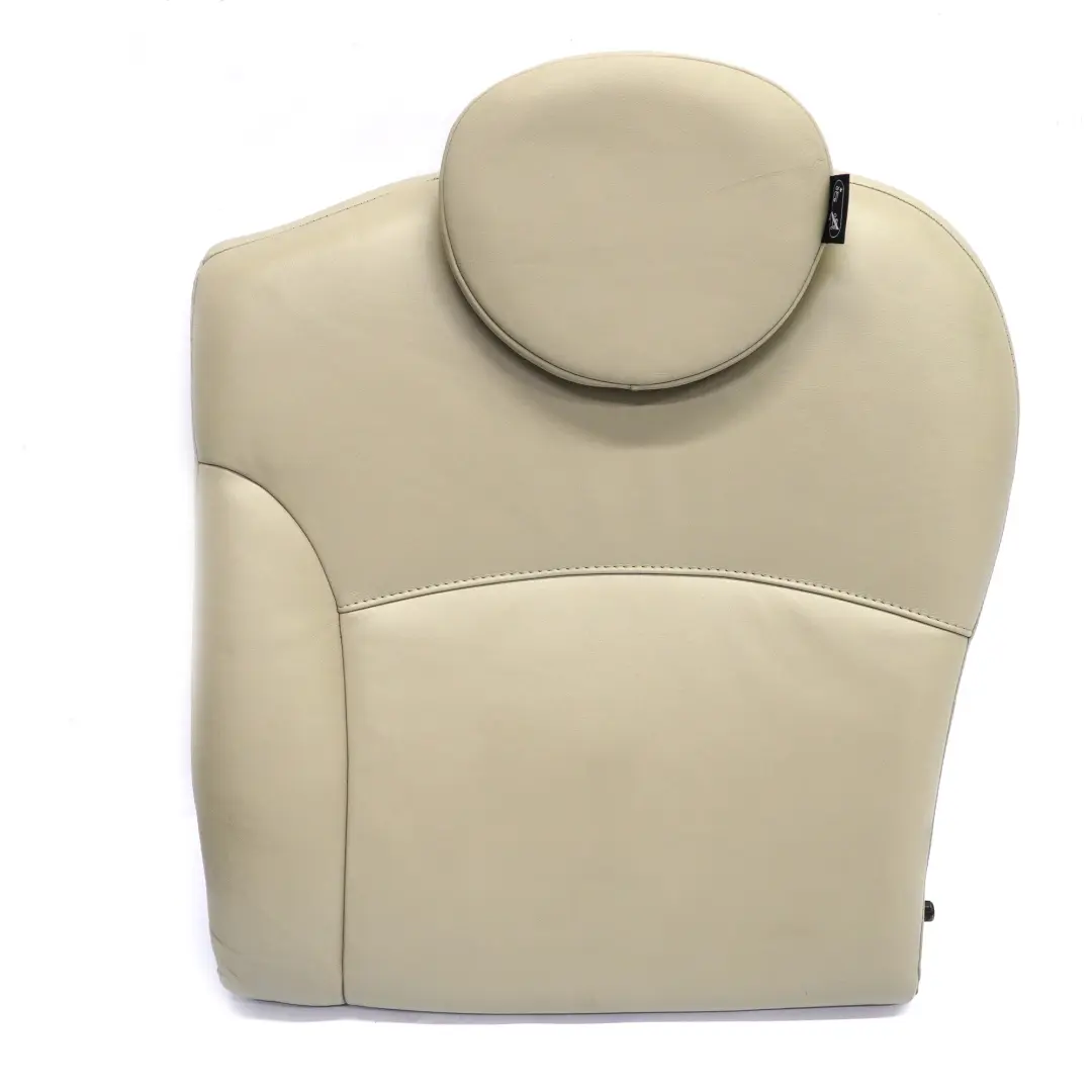 Asiento Trasero Izquierdo Funda Respaldo Piel Beige Polar para Mini R55 R56 LCI con número de pieza 7270391 Mini R55 R56 LCI Asiento Trasero Izquierdo Funda Respaldo Piel Beige Polar - SKU 7270391 - Número de pieza 7270391