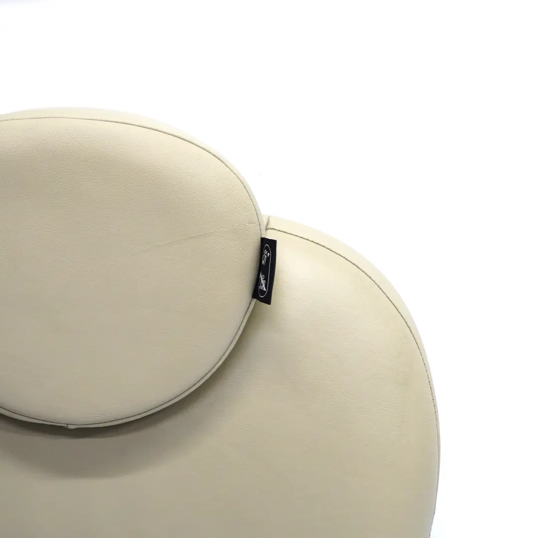 Mini R55 R56 LCI Dossier gauche de la banquette arrière Housse cuir Polar Beige - SKU 7270391 - Numéro de pièce 7270391