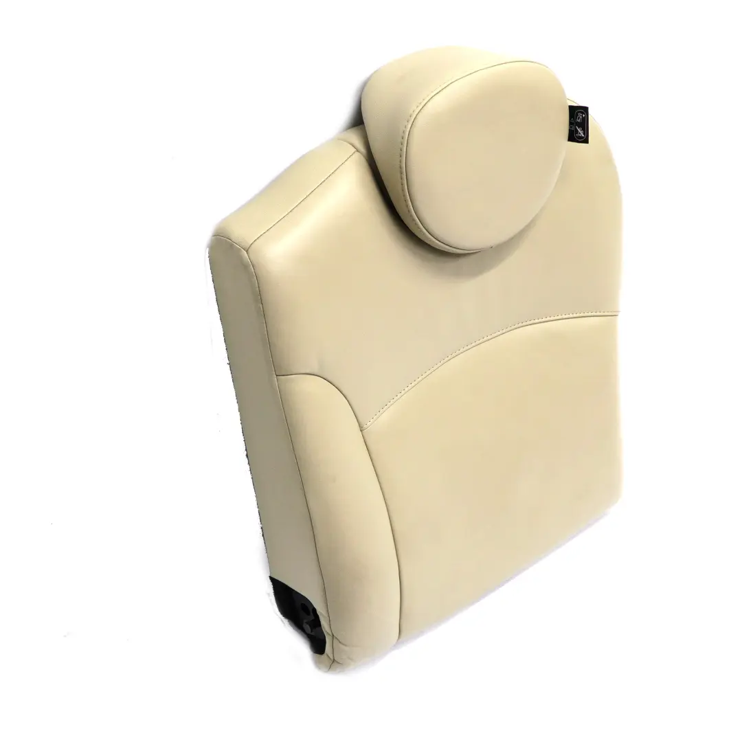 Mini R55 R56 LCI Sedile posteriore sinistro Schienale in pelle Polar Beige - SKU 7270391 - Numero di parte 7270391