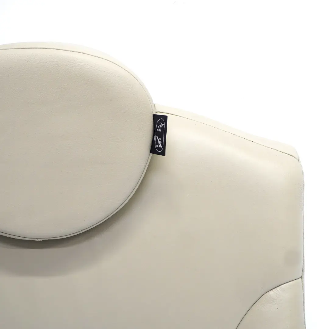 Right O/S Backrest Leather Back Cover Polar Beige to Mini R55 R56 LCI Rear Seat with Part number 7270392 Mini R55 R56 LCI Rear Seat Right O/S Backrest Leather Back Cover Polar Beige - SKU 7270392 - Part number 7270392