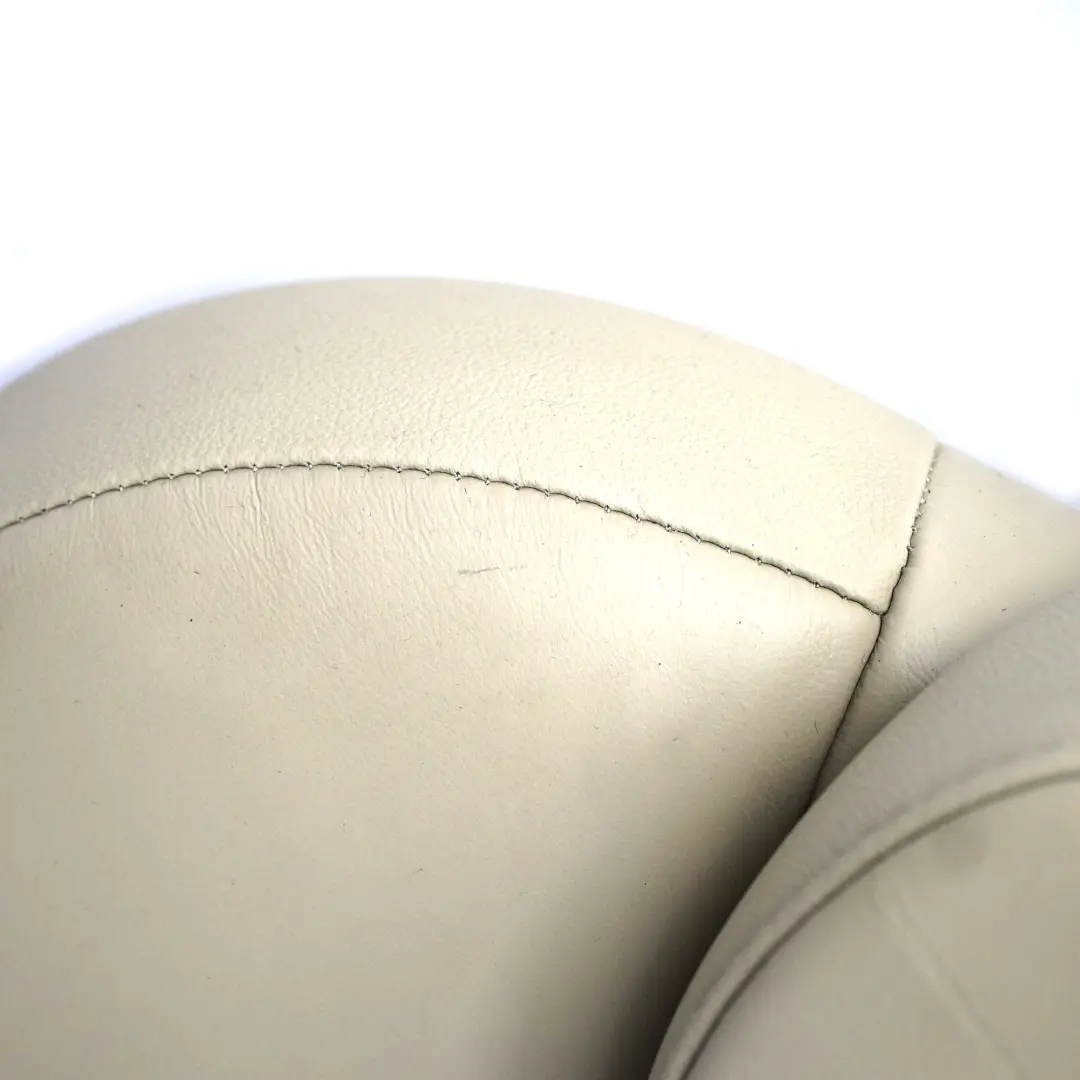 Rücksitz rechts Rückenlehne Leder Rückenbezug Polar Beige für Mini R55 R56 LCI mit Teilenummer 7270392 Mini R55 R56 LCI Rücksitz rechts Rückenlehne Leder Rückenbezug Polar Beige - SKU 7270392 - Teilenummer 7270392
