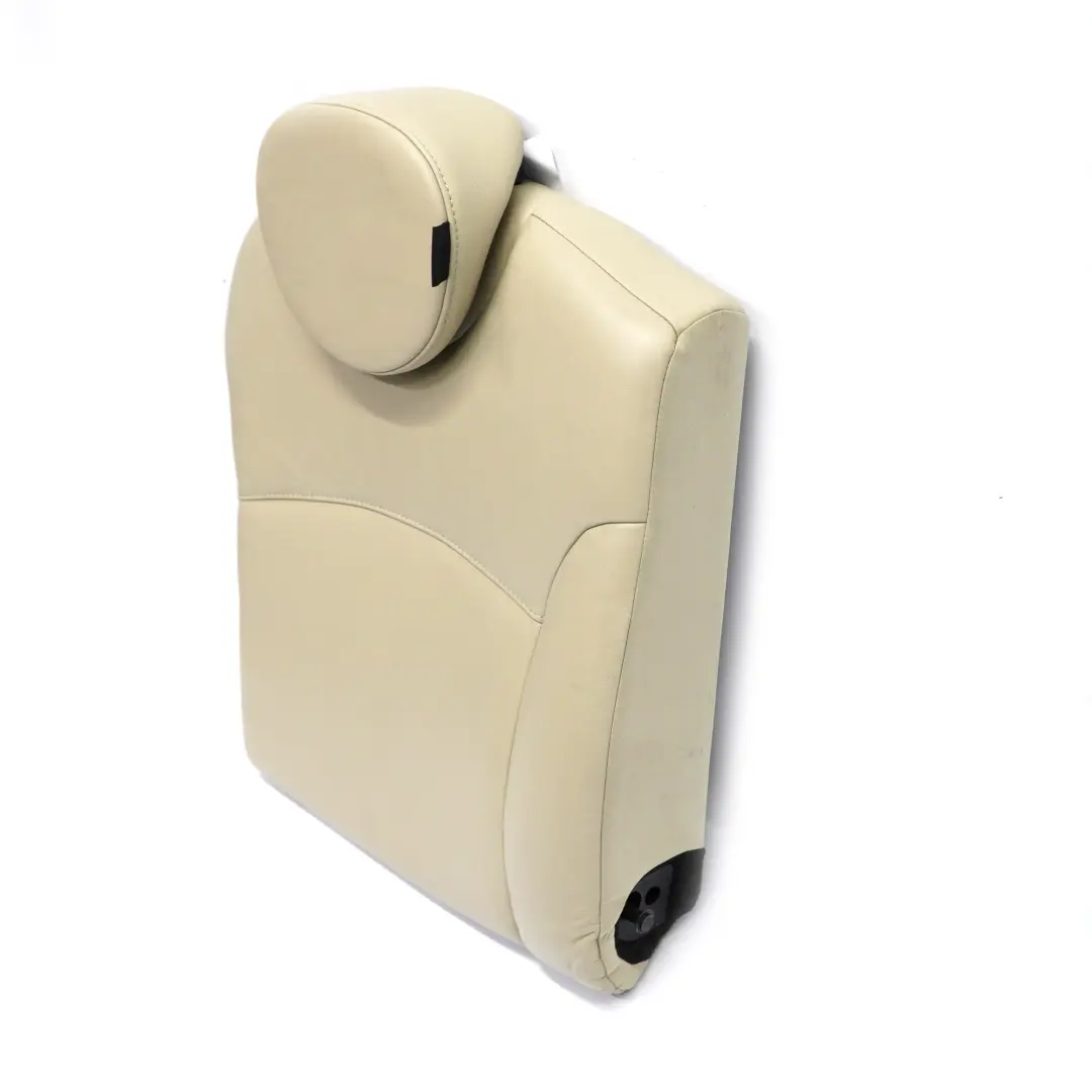 Asiento Trasero Derecho Funda Respaldo Piel Beige Polar para Mini R55 R56 LCI con número de pieza 7270392 Mini R55 R56 LCI Asiento Trasero Derecho Funda Respaldo Piel Beige Polar - SKU 7270392 - Número de pieza 7270392