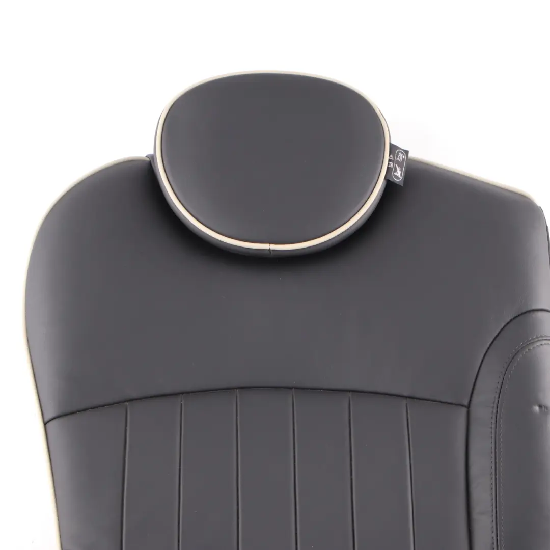 Sitz hinten rechts Rückenlehne Bezug Lehne Leder Schwarz für Mini R55 R56 mit Teilenummer 7270396 Mini R55 R56 Sitz hinten rechts Rückenlehne Bezug Lehne Leder Schwarz - SKU 7270396 - Teilenummer 7270396