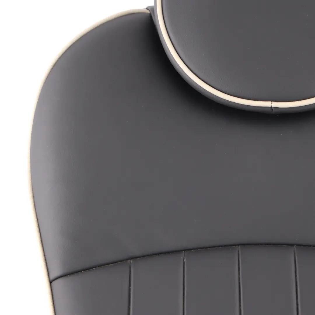 Trasero Derecho Respaldo Asiento Cuero Negro para Mini R55 R56 con número de pieza 7270396 Mini R55 R56 Trasero Derecho Respaldo Asiento Cuero Negro - SKU 7270396 - Número de pieza 7270396