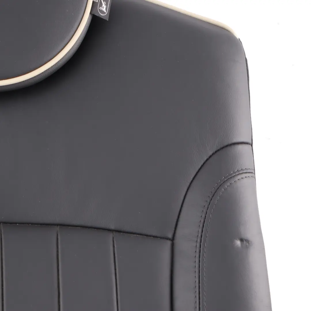 Mini R55 R56 Sitz hinten rechts Rückenlehne Bezug Lehne Leder Schwarz - SKU 7270396 - Teilenummer 7270396