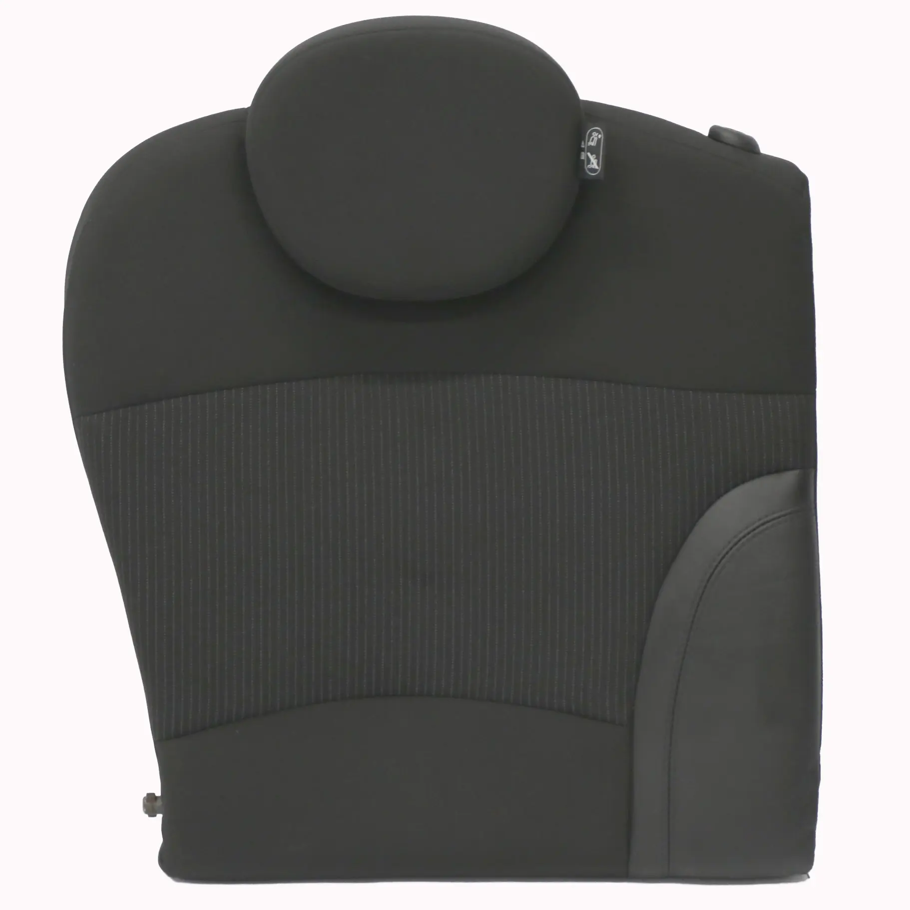 Mini Clubman R55 Rear Right O/S Leather Cloth Seat Cushion Backrest Black
