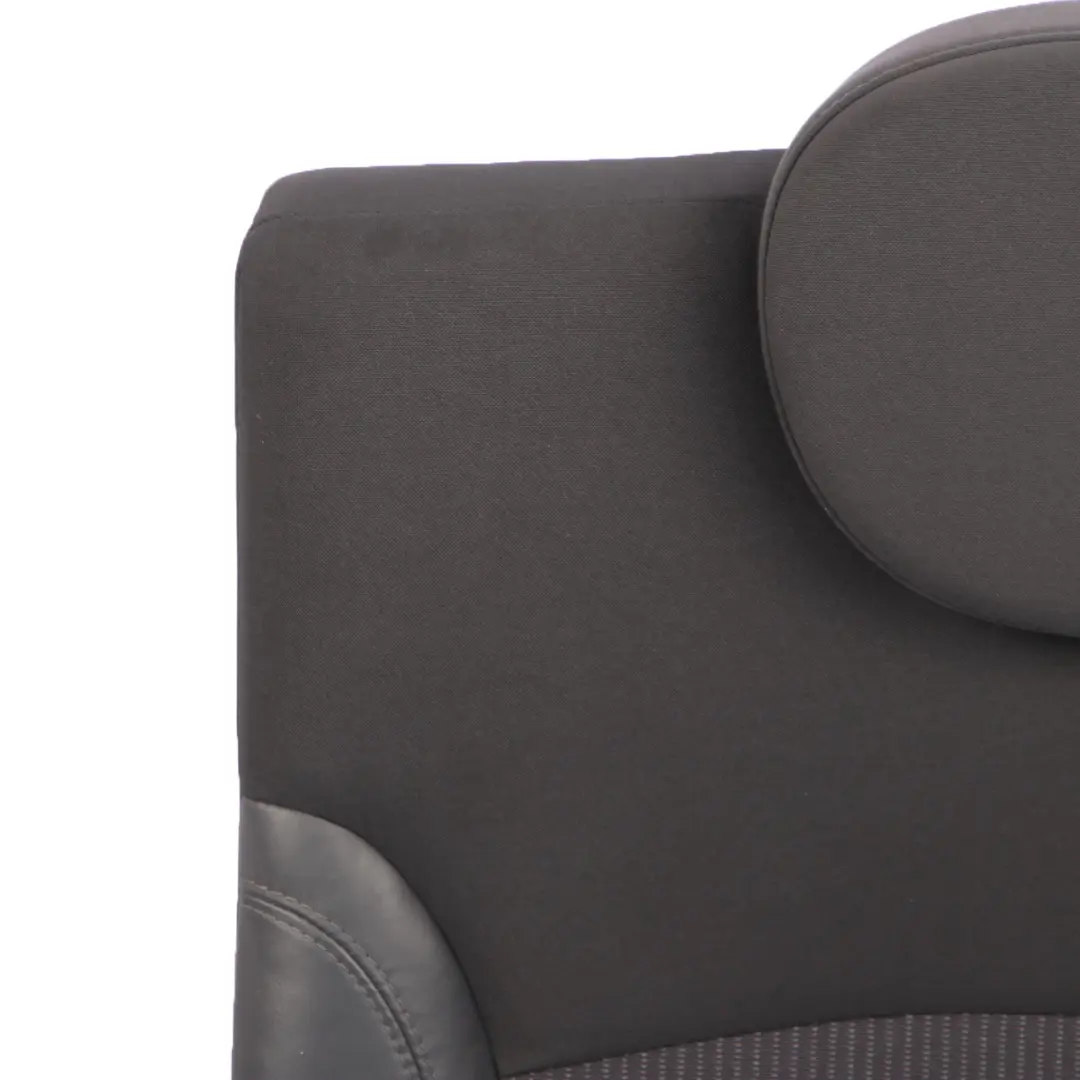 Respaldo Asiento Trasero Izquierdo Tela Cuero Ray Panther Negro para Mini Cabrio R57 con número de pieza 7270439 Mini Cabrio R57 Respaldo Asiento Trasero Izquierdo Tela Cuero Ray Panther Negro - SKU 7270439 - Número de pieza 7270439