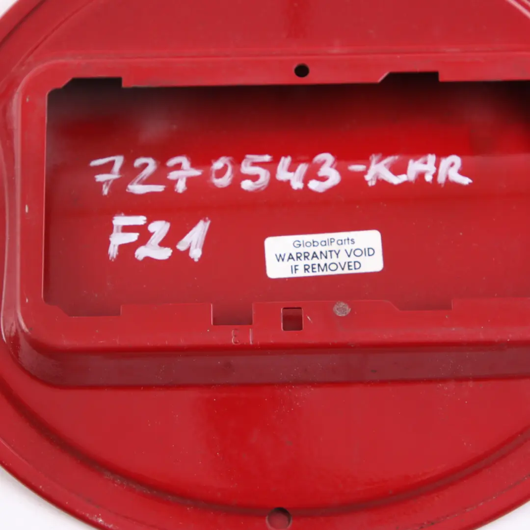 BMW F21 F21N LCI Couvercle remplissage carburant Karmesinrot Rouge A61 - SKU 7270543-KAR - Numéro de pièce 7270543