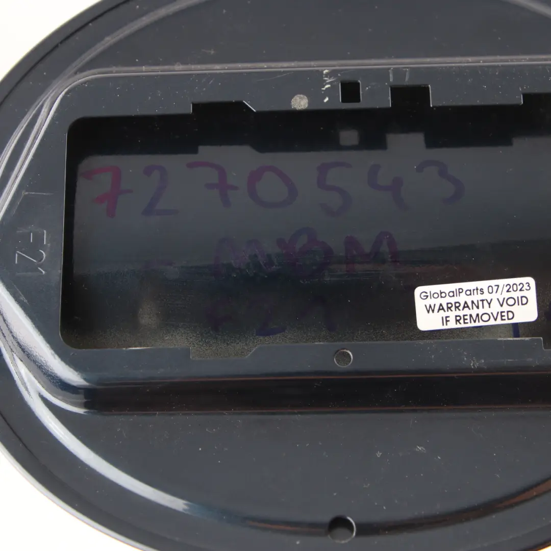 BMW F21 Couvercle trappe remplissage carburant Bleu nuit métallisé B38 - SKU 7270543-MBM - Numéro de pièce 7270543